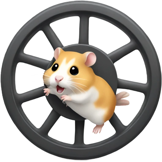 Hamster running in wheel emoji