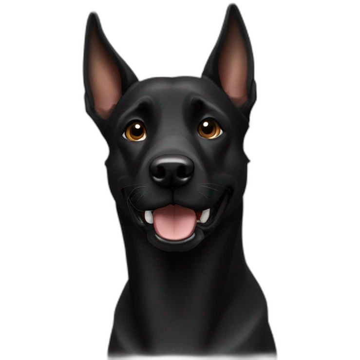 black-dog-malinois-happy emoji