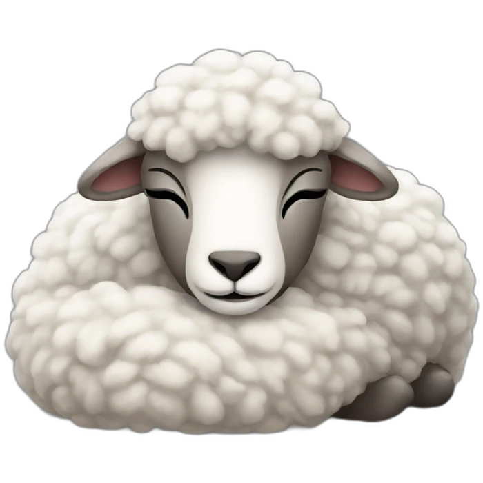 sheep sleep emoji