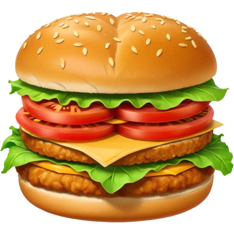a chicken sandwich emoji