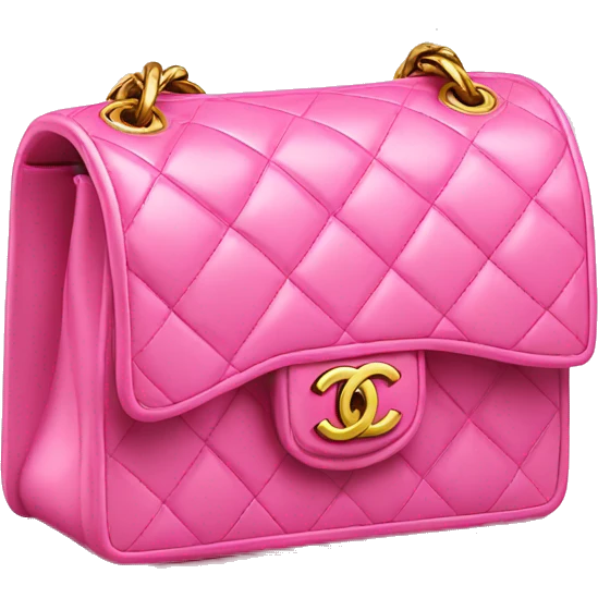 Chanel bag pink emoji