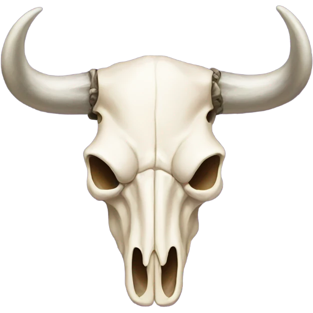 Cow skull bow emoji