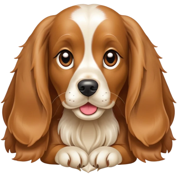 Cocker dog coquette  emoji