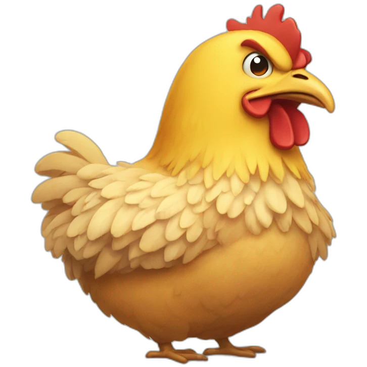 big sweaty chicken emoji