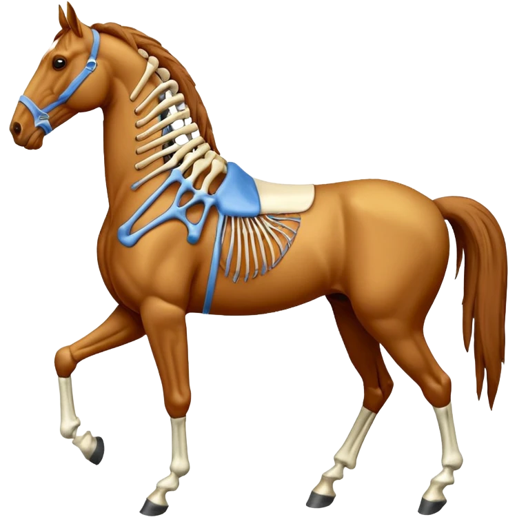 Horse anatomy emoji