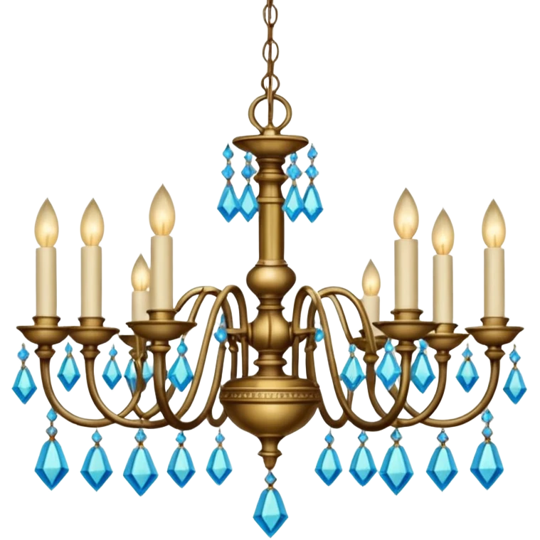 Antique vintage academia chandelier emoji