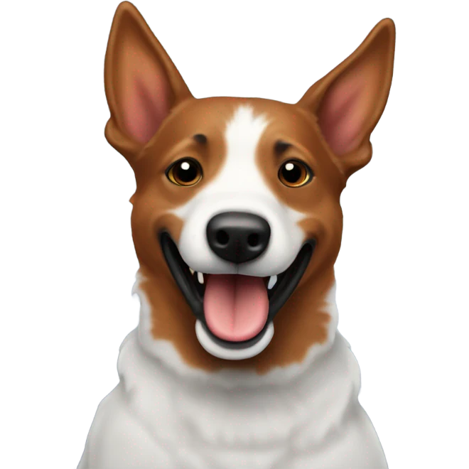 Happy red heeler emoji