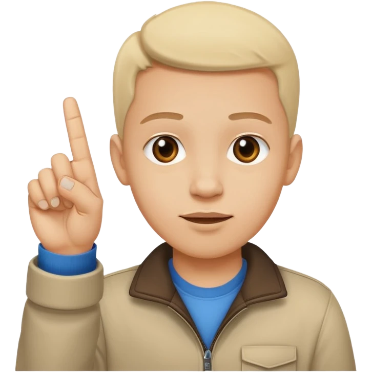 Yvl hand sign only 3 fingers up emoji