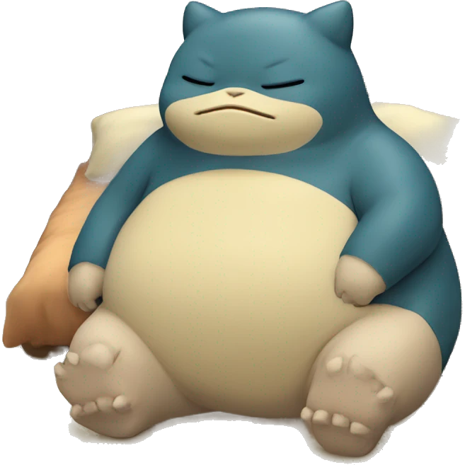 Snorlax che dorme emoji