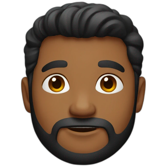 Homme noir roux emoji