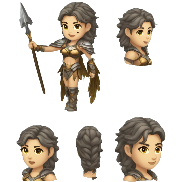Sfw Caucasian Valkyrie full body  emoji