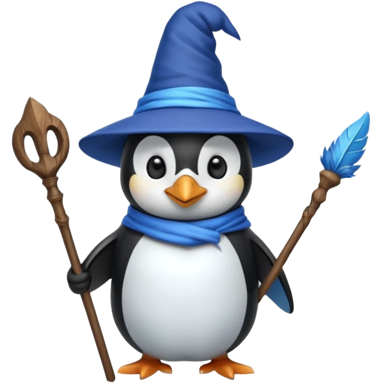 Penguin Wizard emoji