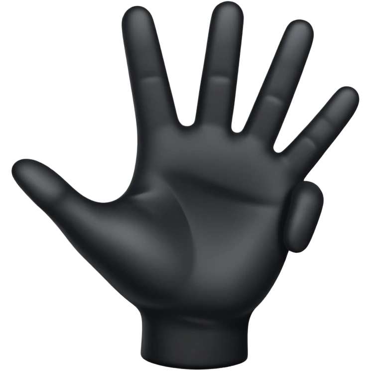 Black hand  emoji