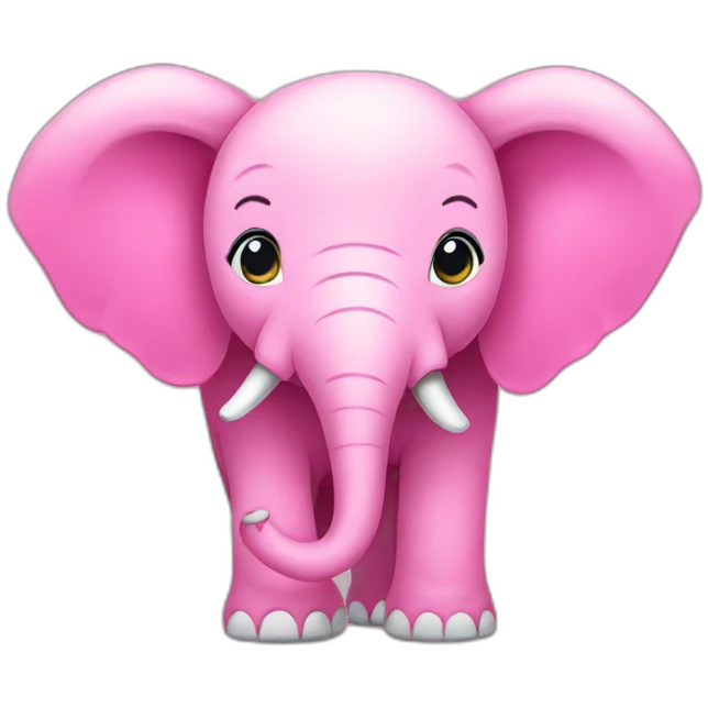 Pink éléphant emoji