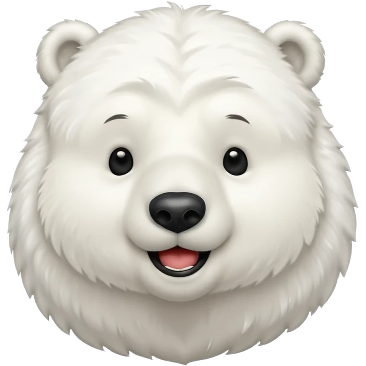 Has un oso polar dando un beso 😘 emoji