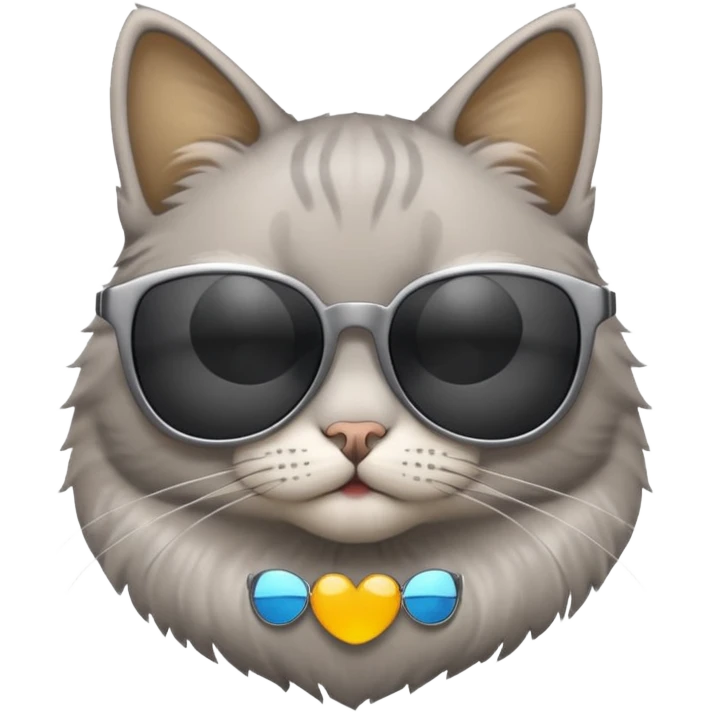 Cat wearing sunglasses emoji