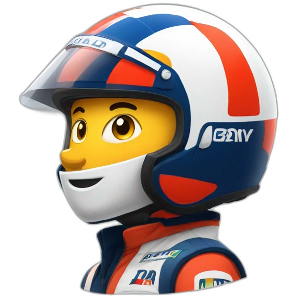 Rally man helmets martini emoji