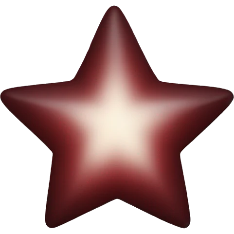 dark red star emoji