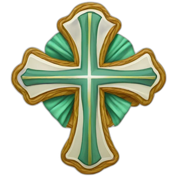 protestant Cross & Ribbon emoji