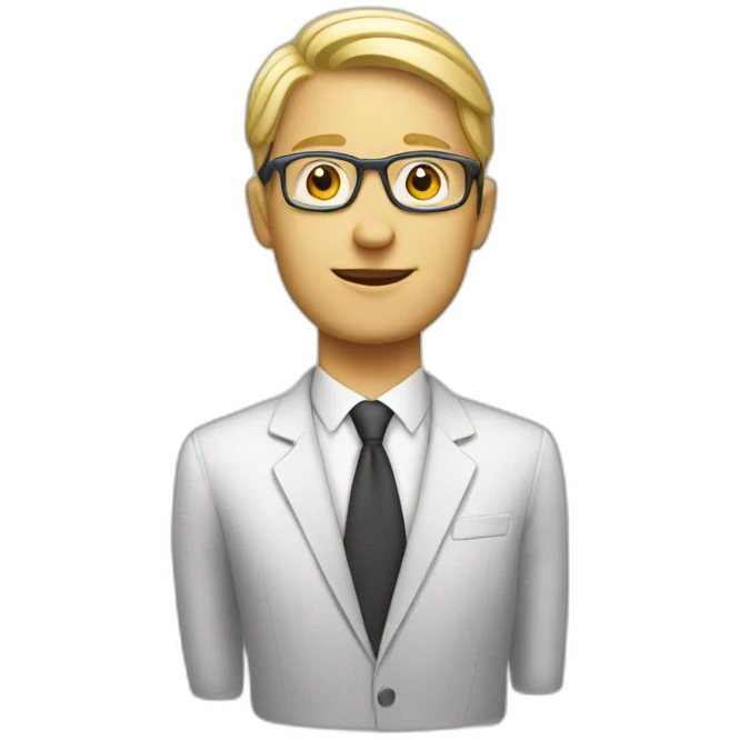white marketing expert emoji