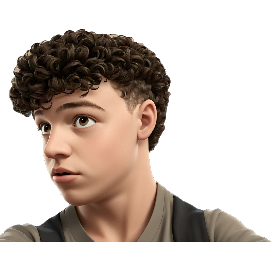 boy gazing through window emoji