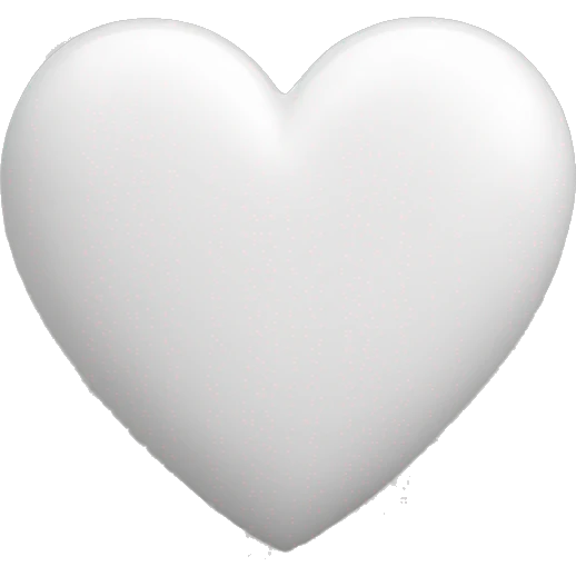 WHITE HEART emoji