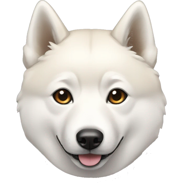 jindo with more white on right side emoji