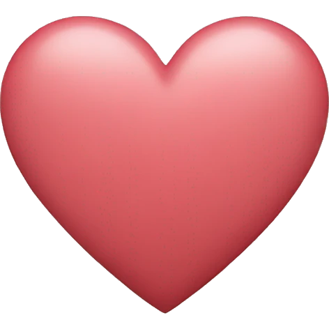 flat heart emoji