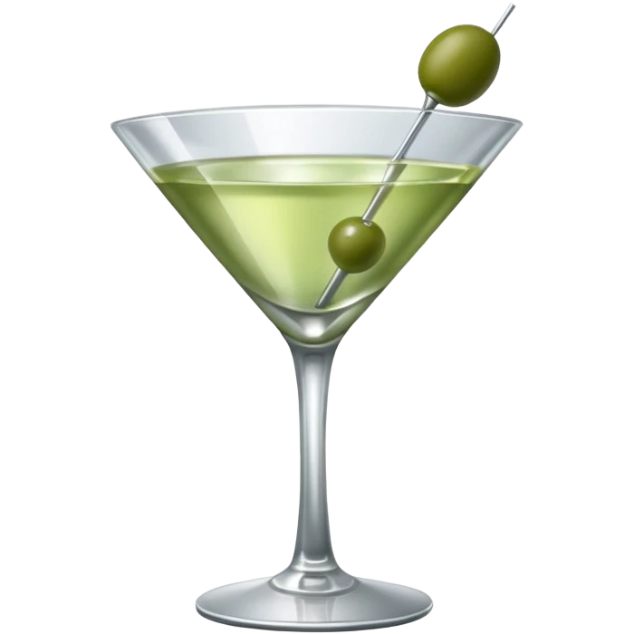 silver coloured martini  emoji