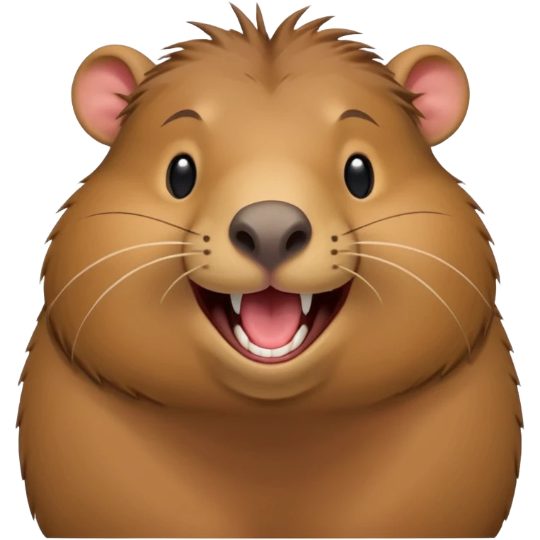 Capybara laughing emoji