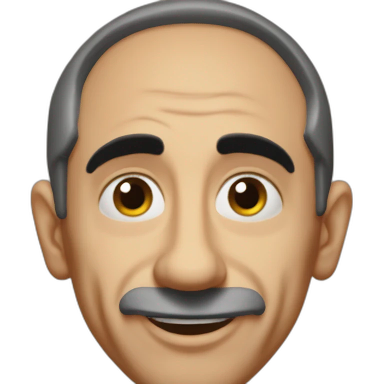 goofy distorded zemmour emoji