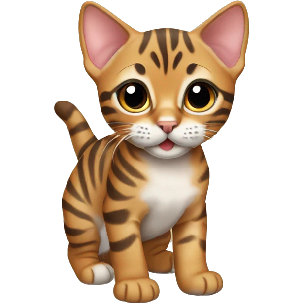 Bengal kitten emoji
