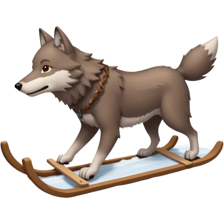 wolf sled emoji
