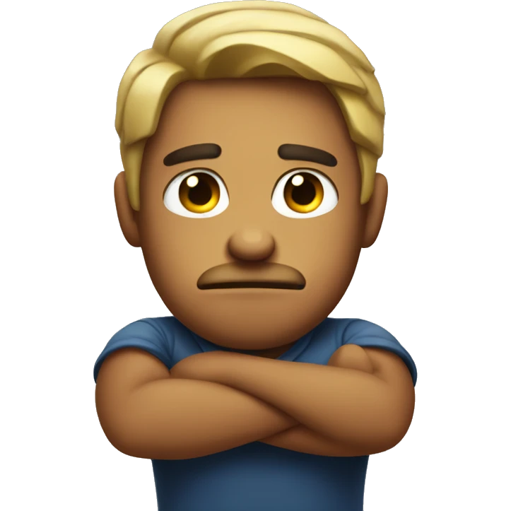 Annoyed arms crossed emoji