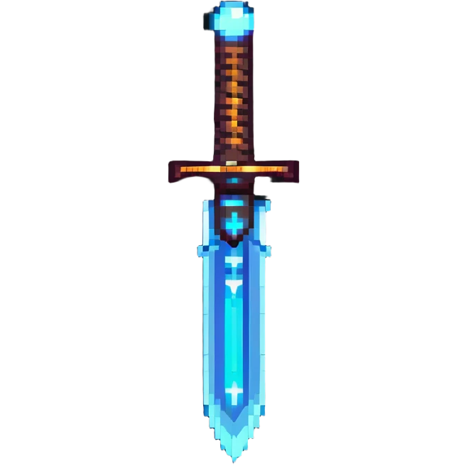 ancient magic blade with runes and glowing aura emoji