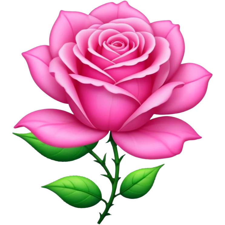 Fleur de saura rose en néon emoji