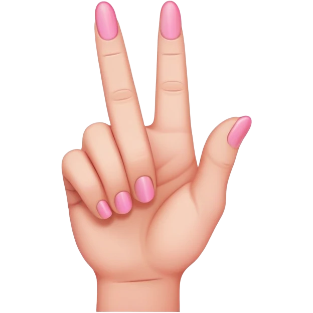 pink middle finger emoji