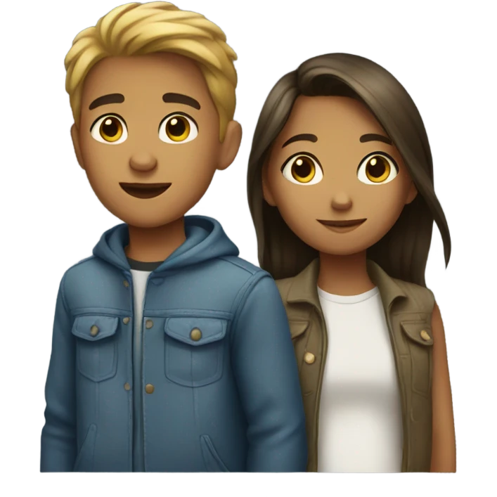 Girl and boys emoji