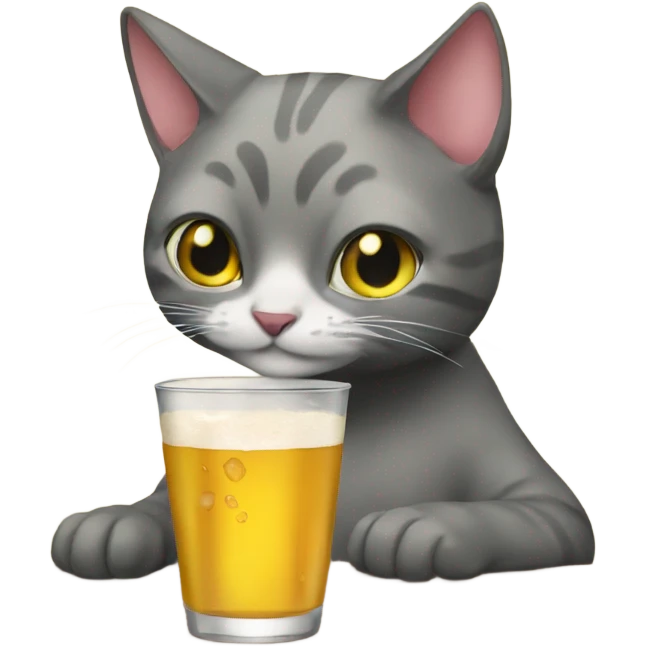 cat drinking co emoji