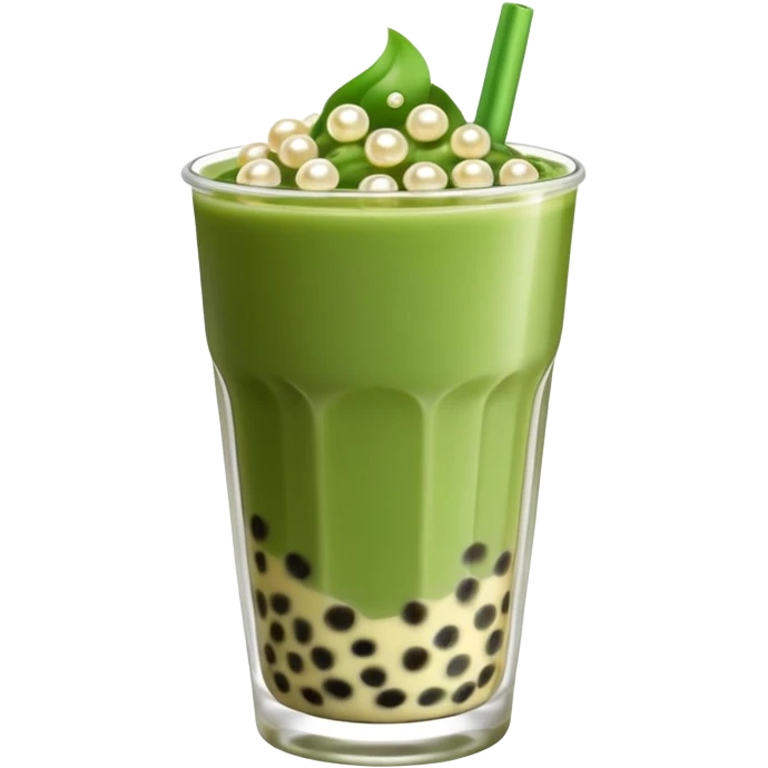 boba matcha milk tea emoji