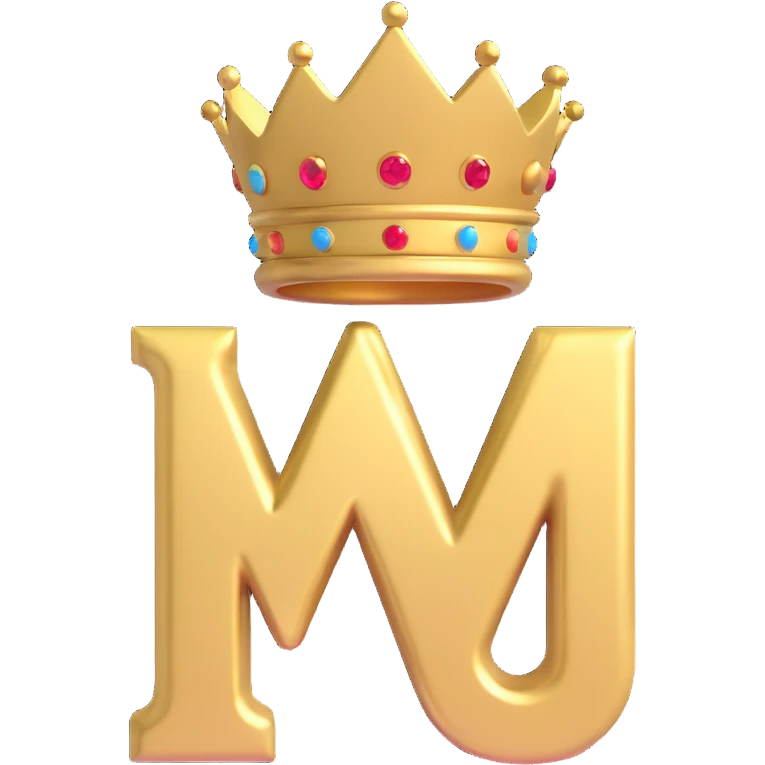 Change the logo to a gold metallic 3D style. The 'SHB' initials and the crown should both be gold, shiny, and bold, with a deep black background and a prestigious, premium look. emoji