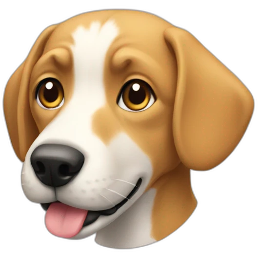 Chien sur chat emoji