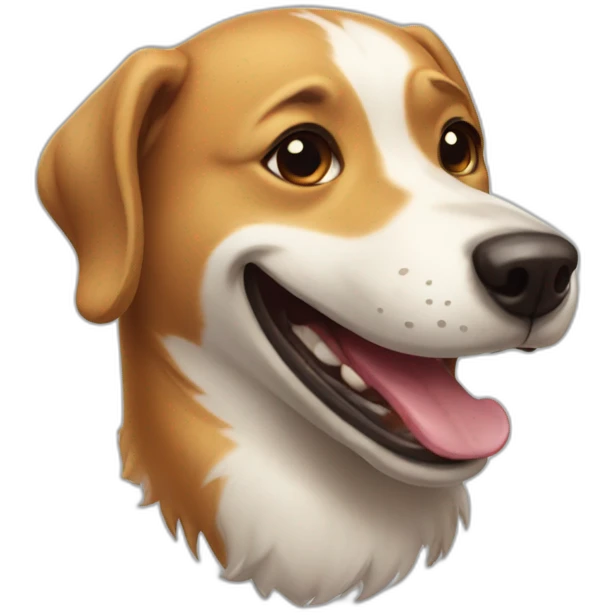 Laughing dog  emoji