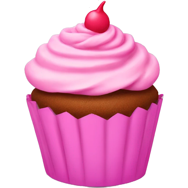 Pink cupcake  emoji