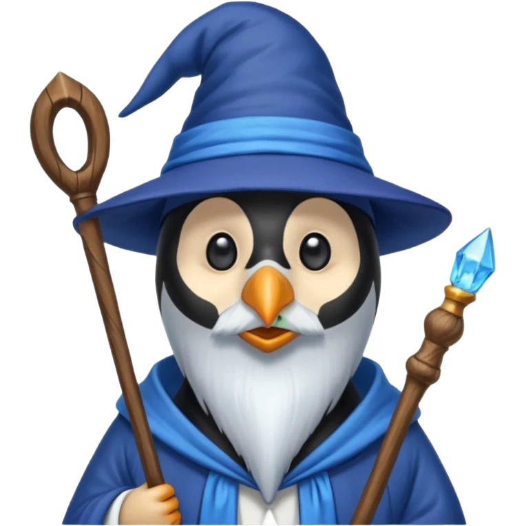 Penguin Wizard emoji
