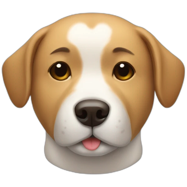 dog head with closed eyes and dog head massage with human hands emoji