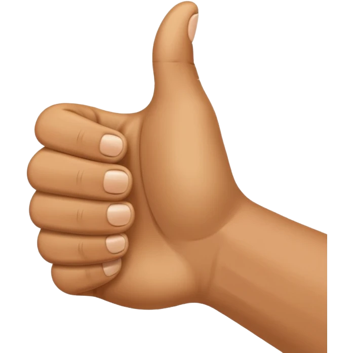 thumbs up hand, positive and clear emoji