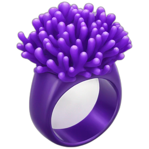 purple coral ring emoji