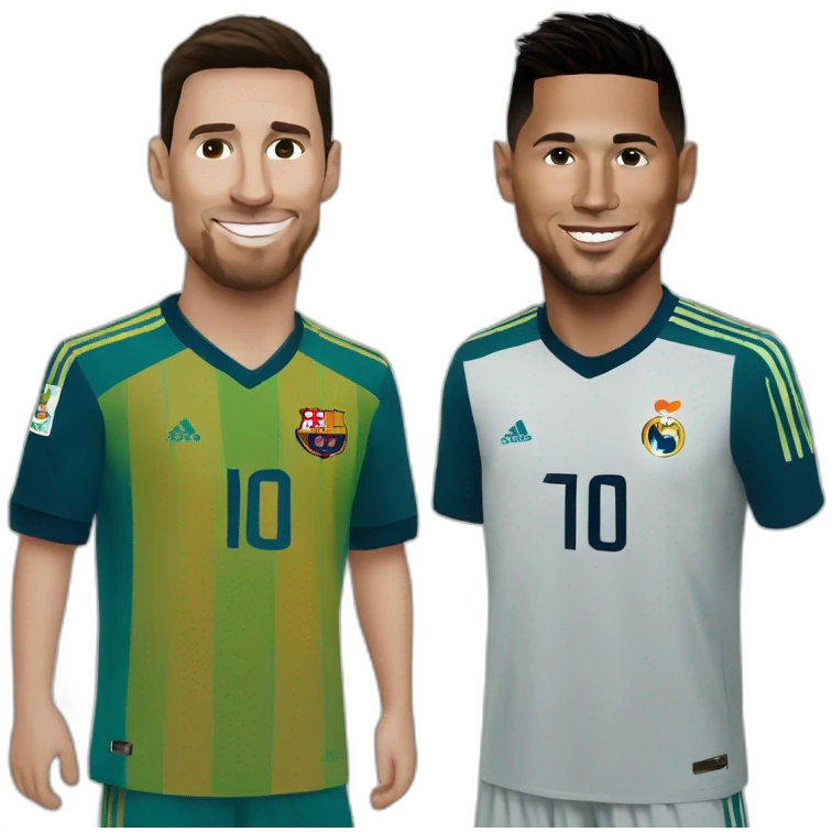 messi y ronaldo emoji