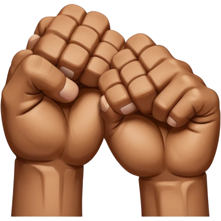 Two fists crossed over each other at the wrists  emoji